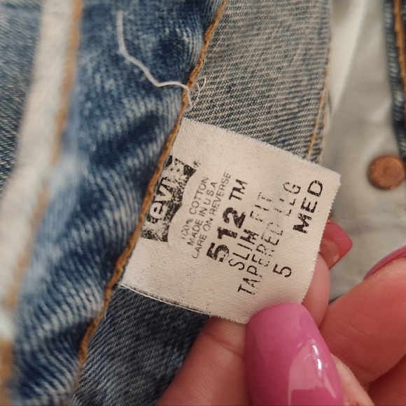 Levi's Vintage 512 Mom Jeans High Rise Size 5 - Picture 8 of 10